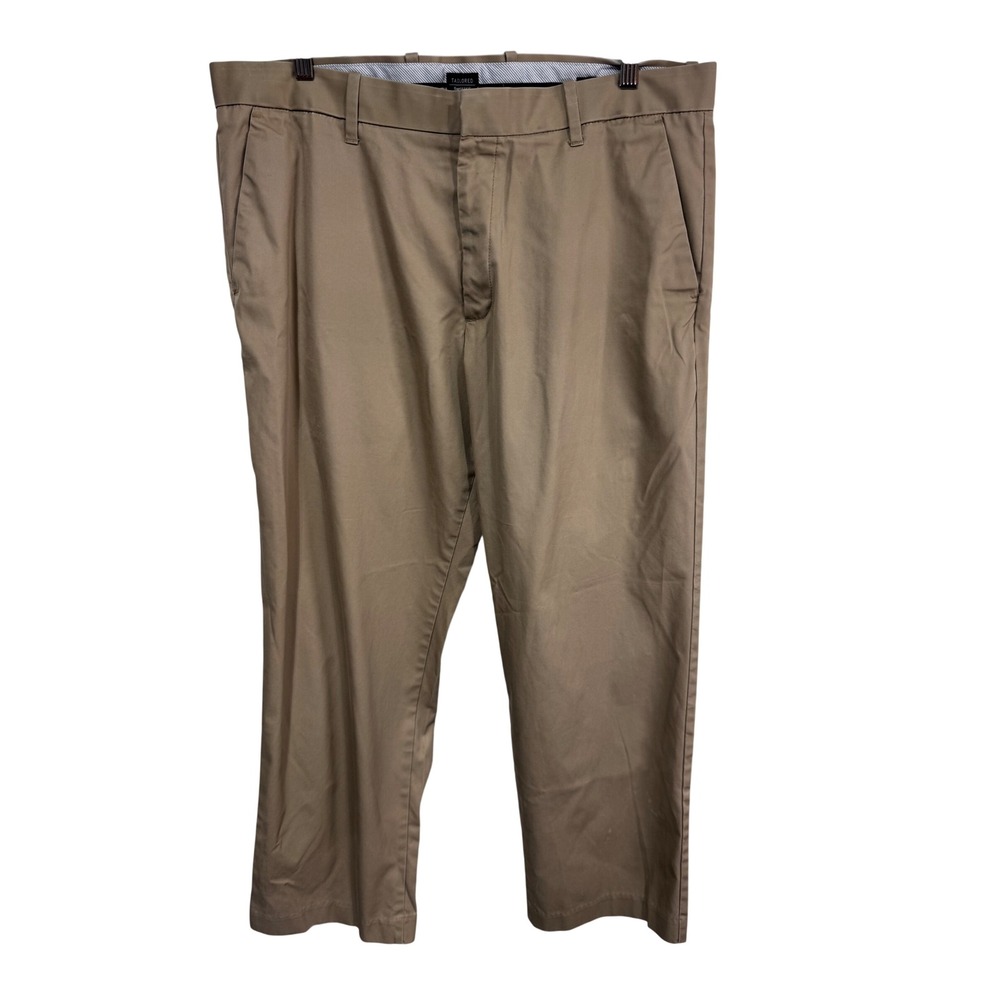 Gap Tan Khaki Pants Tailored Straight‎ Chino Men's 36x32 100% Cotton Office Wear